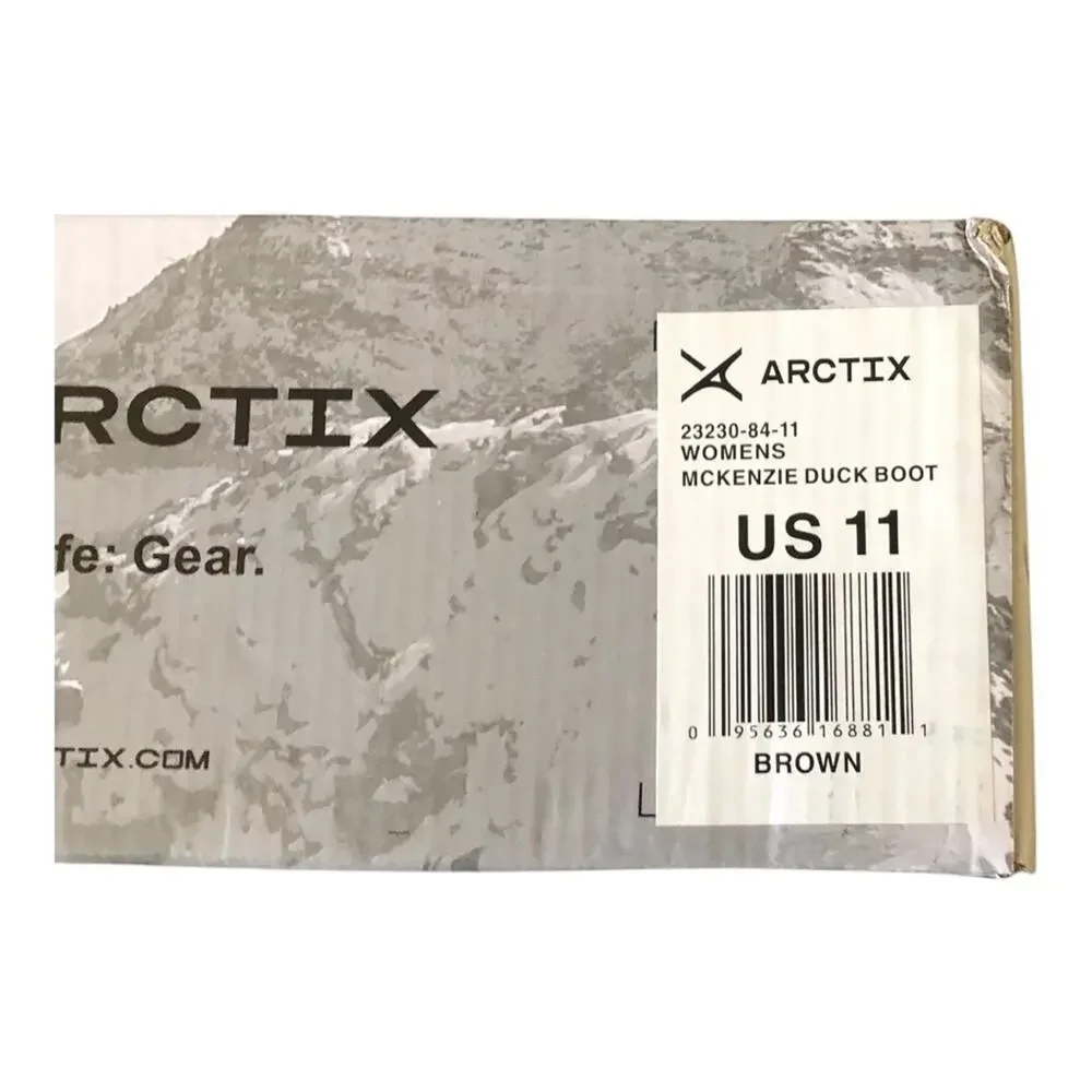 Arctix McKenzie Waterproof Duck Boots Brown Black Pull On Winter Rain Boots 11